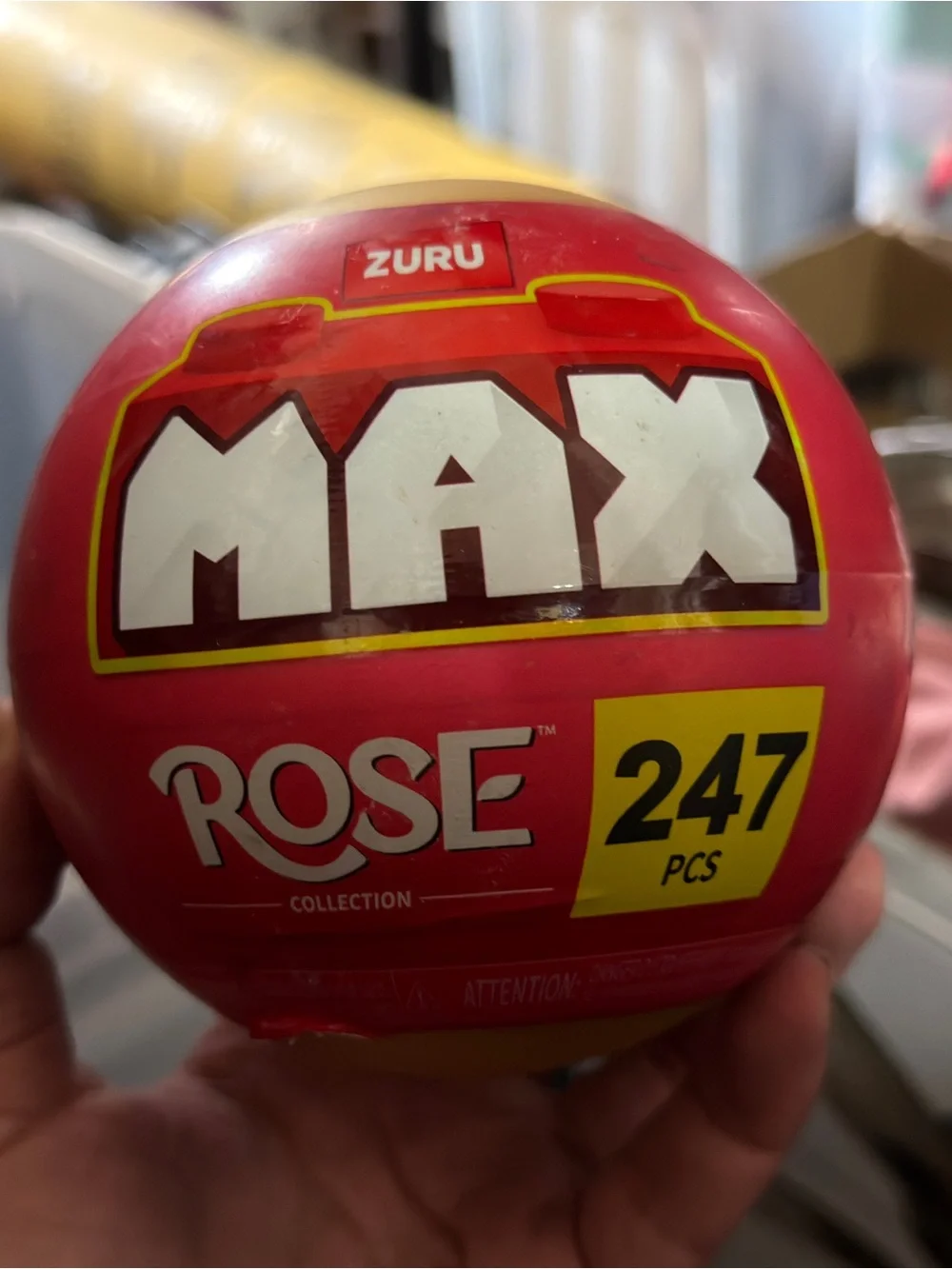 Zuru MAX Rose 247-Piece Kids Toy Surprise Ball - Pink